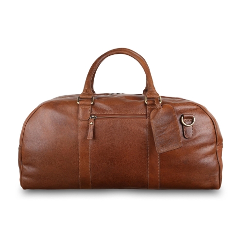 Дорожная кожаная сумка Ashwood Leather M-58 Tan